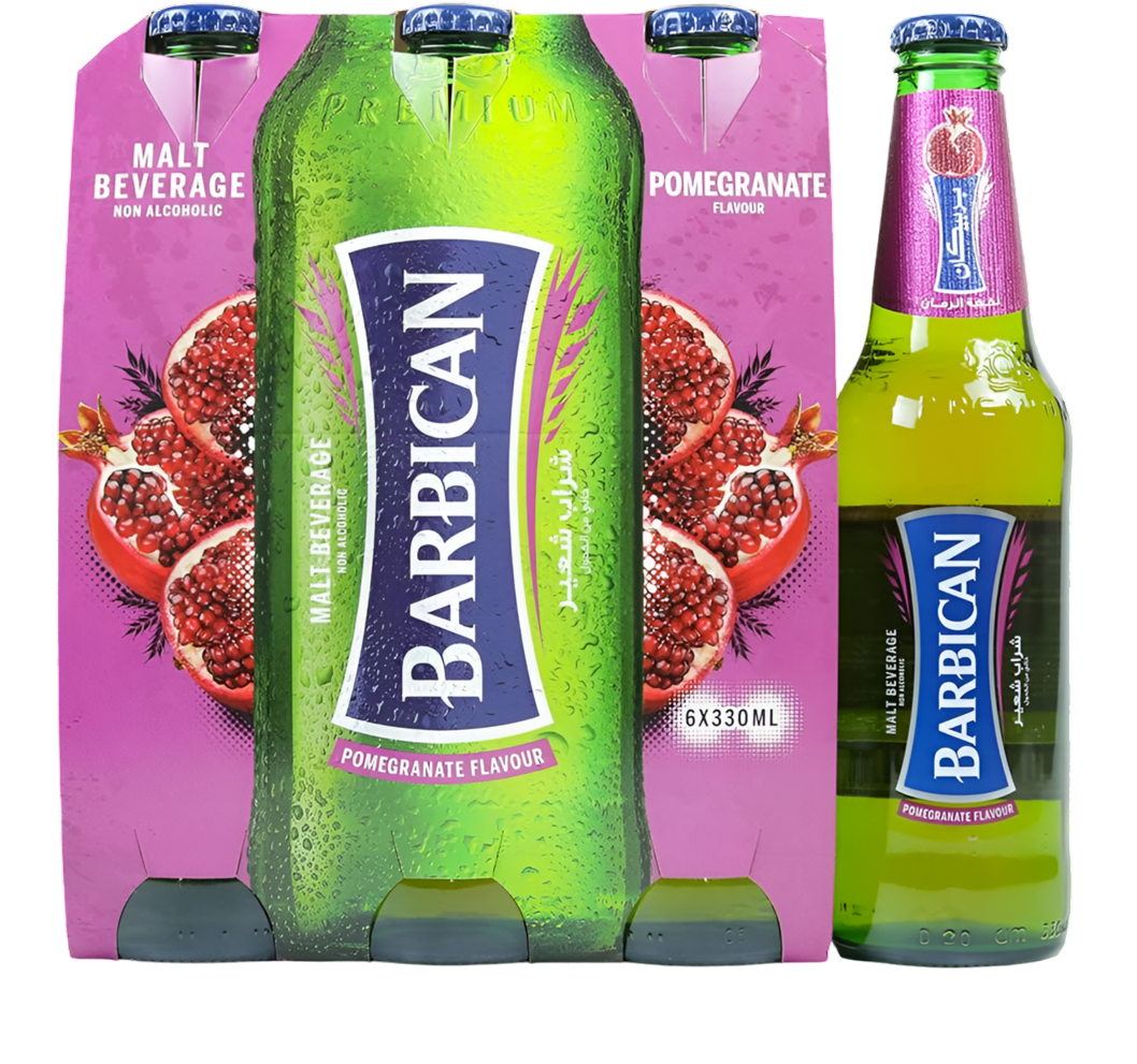Barbican Malt Drink Pomegrante 6x330ml