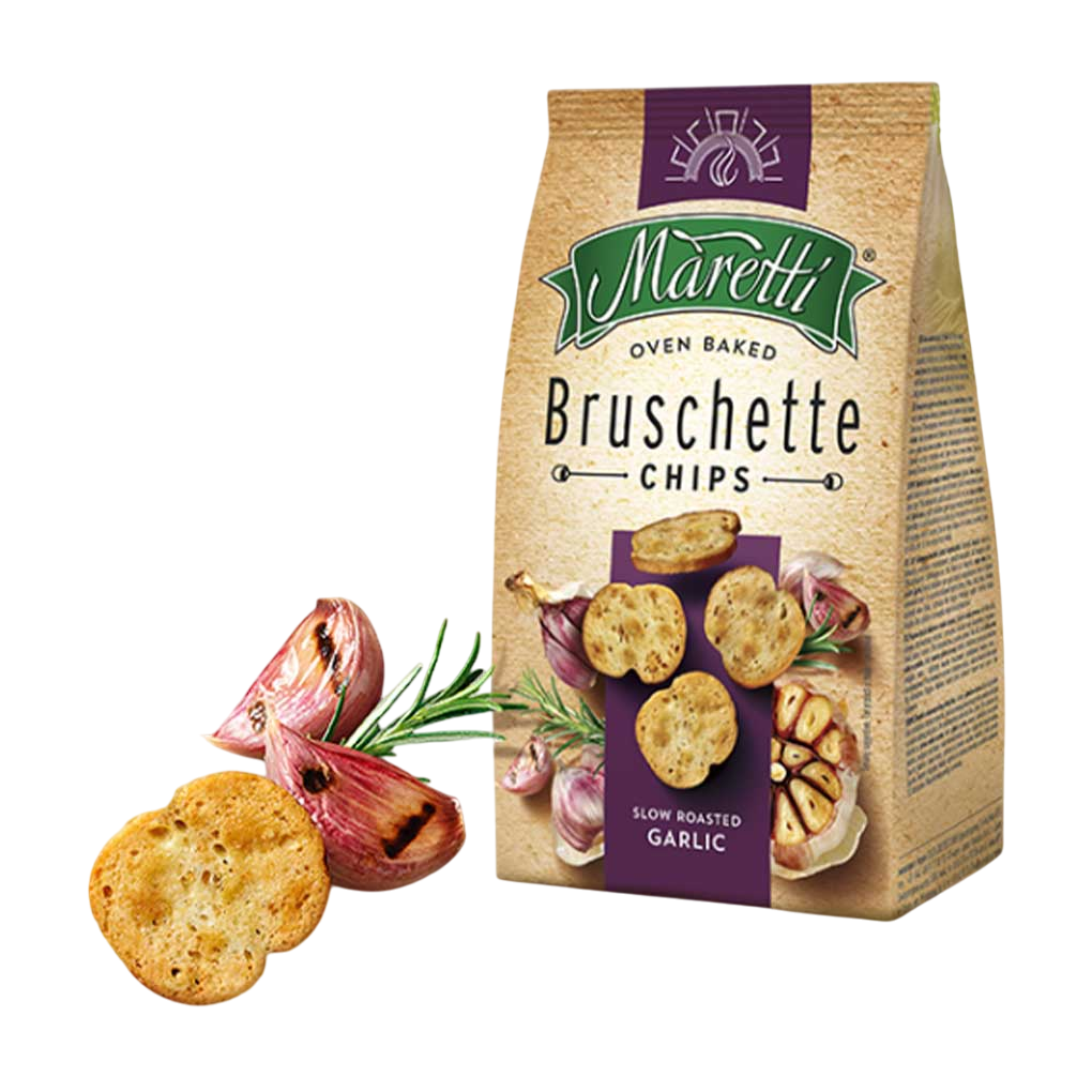 Maretti Bruschette Chips Roasted Garlic 142 g