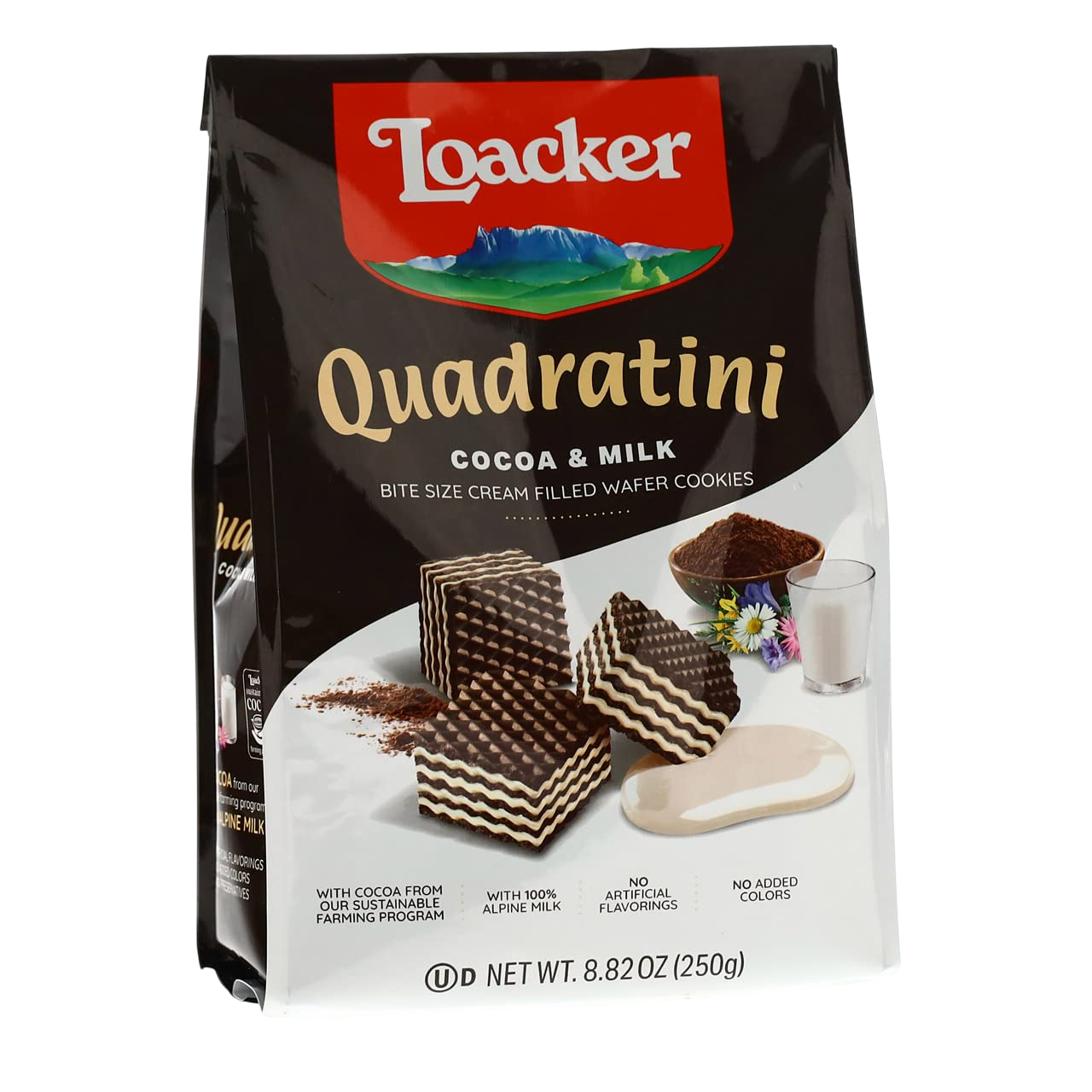 Loacker Quadratini Cocoa & Milk Wafer 250g