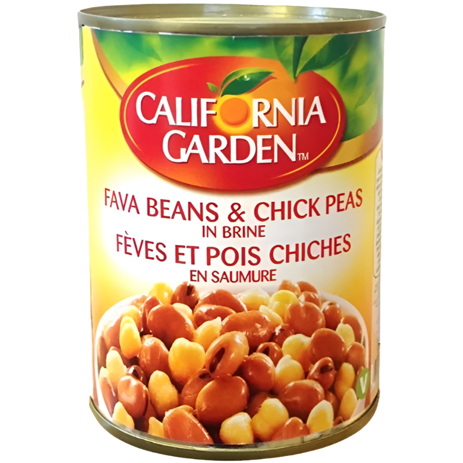 California Garden Fava Beans And Garbanzo 450g