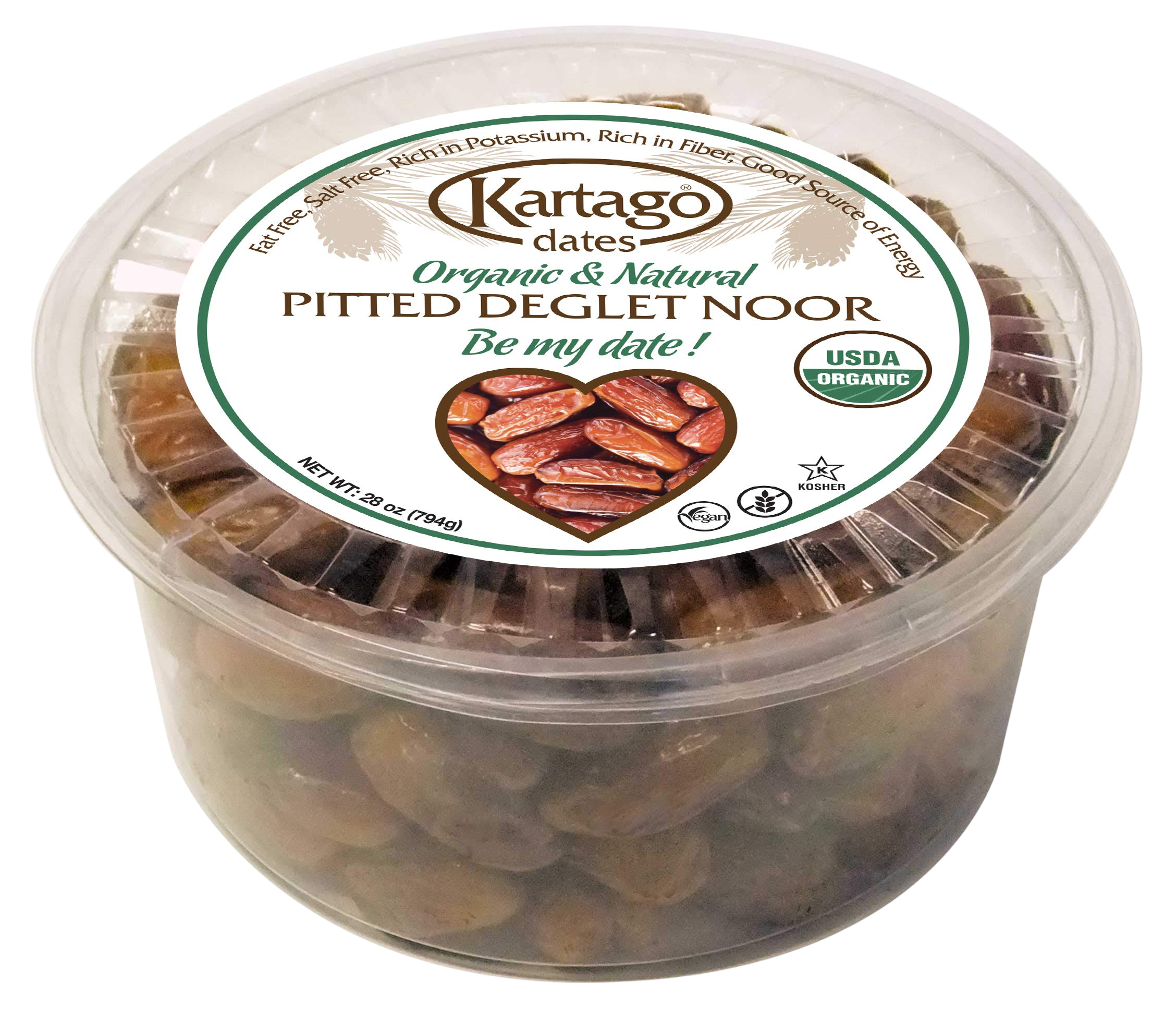Vintage Organic Deglet Noor Pitted Dates 28 oz.