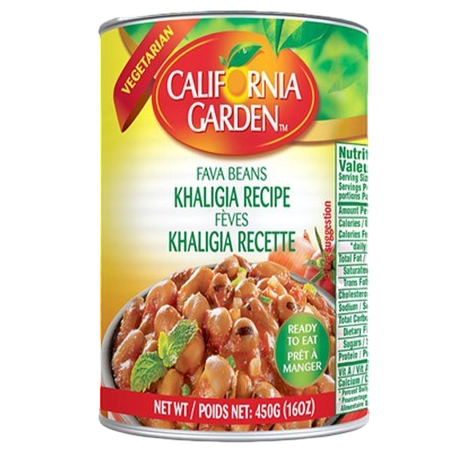 California Garden Fava Beans Khaligia Recipe 16oz