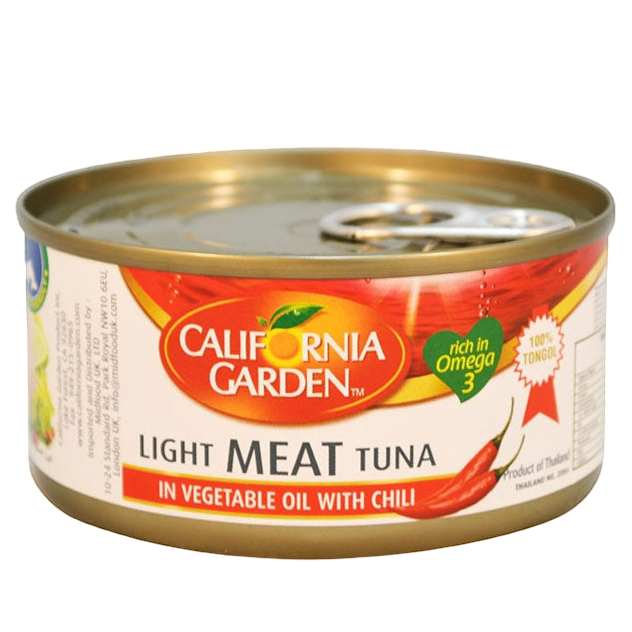 California Garden Tuna In Vegetable Oil & Chilli 185g
