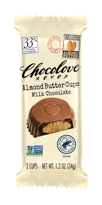 Chocolove Milk Chocolate Almond Butter Cups 34g