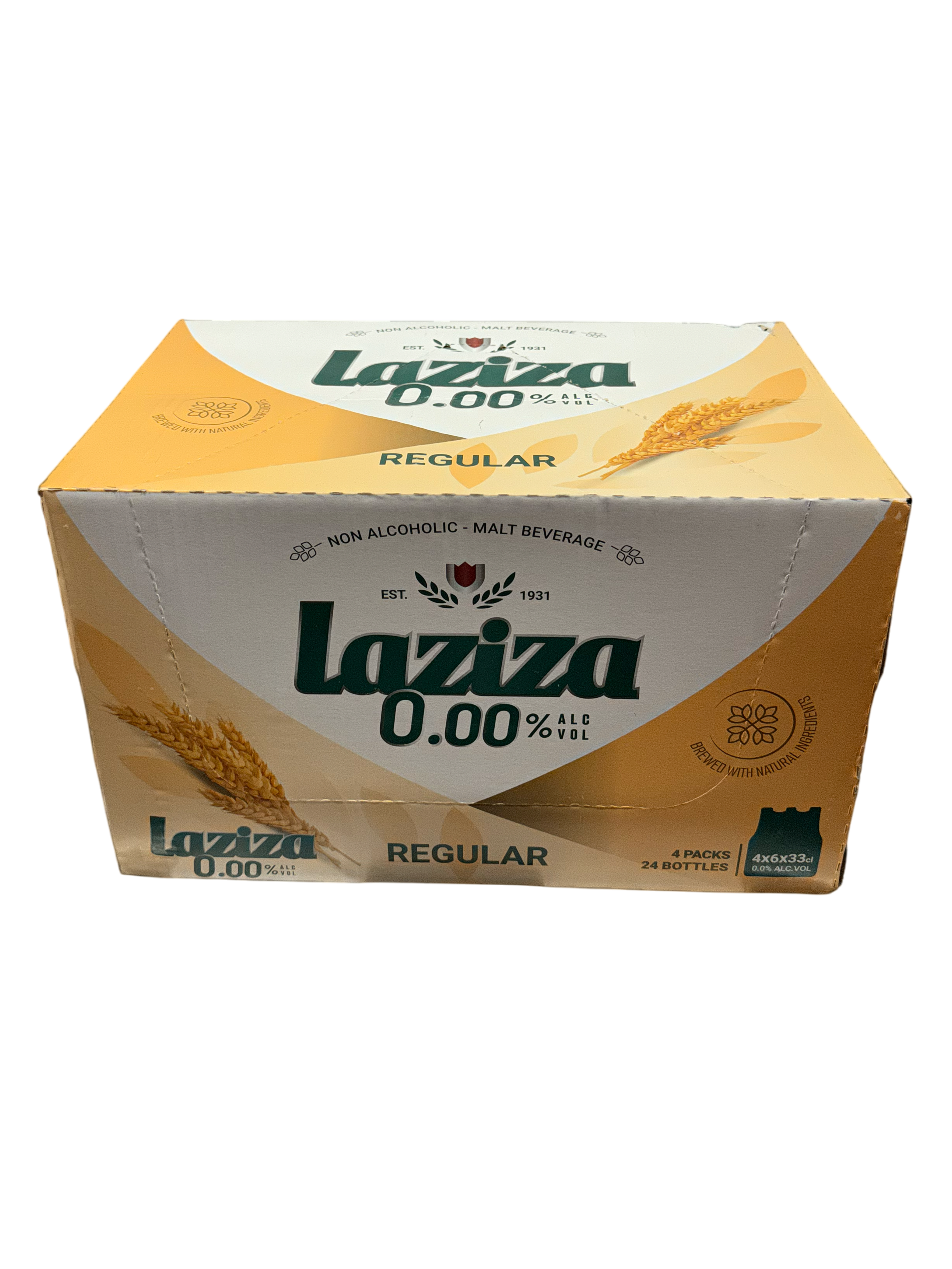 Laziza Malt Beverage Regular 24x11.2 oz
