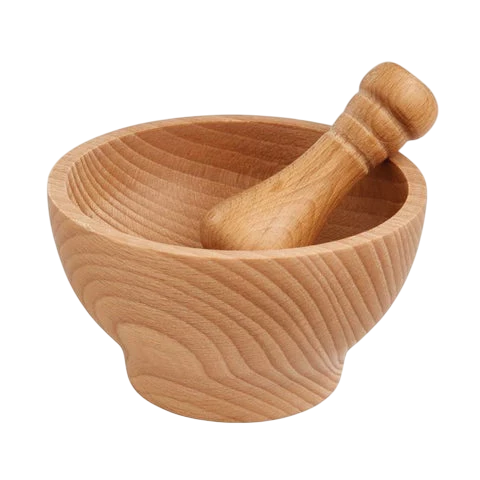My Halal Pantry Wooden Mortar