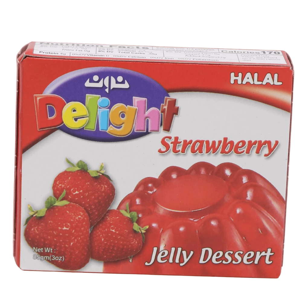 delight strawberry jello 3 oz