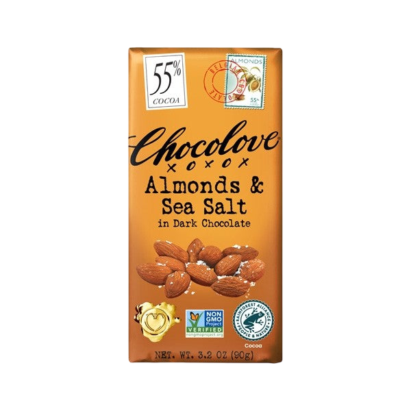Chocolove Dark Chocolate Bar With Almonds 90g