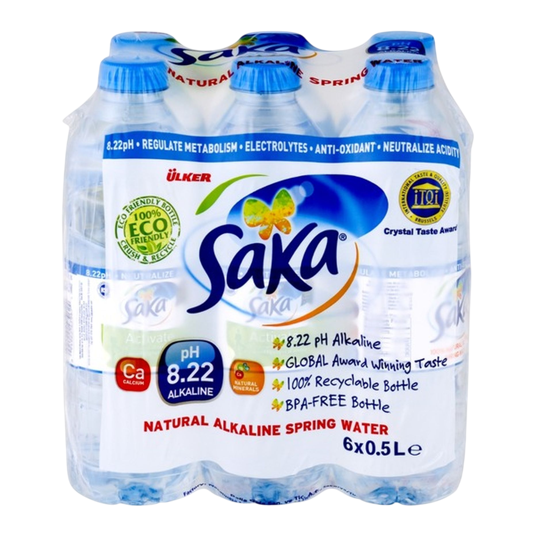 Saka Natural Alkaline Spring Water 6x1.5l