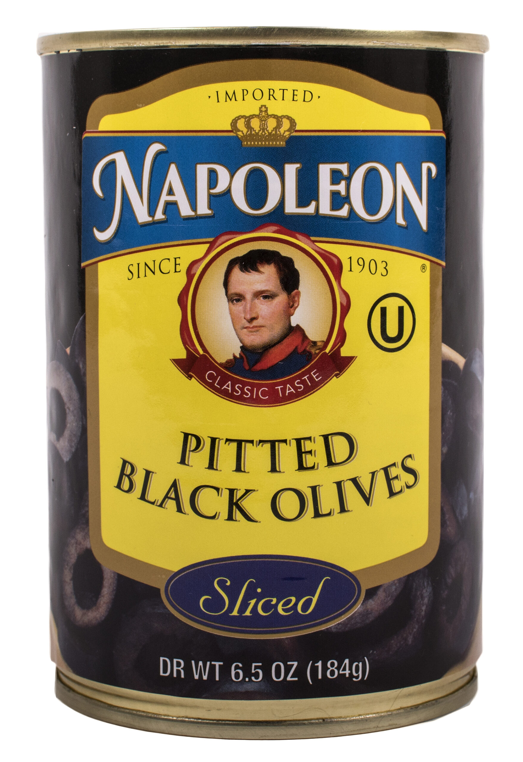 Napoleon Sliced Black Olives 6oz