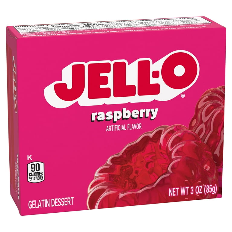 Delight Raspberry Jello 3oz