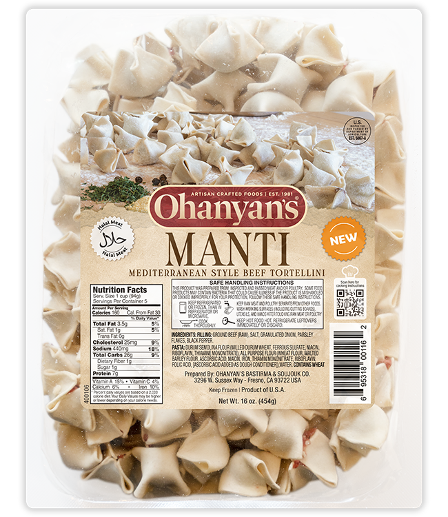 Ohanyan’s Beef Tortellini 16.0 oz