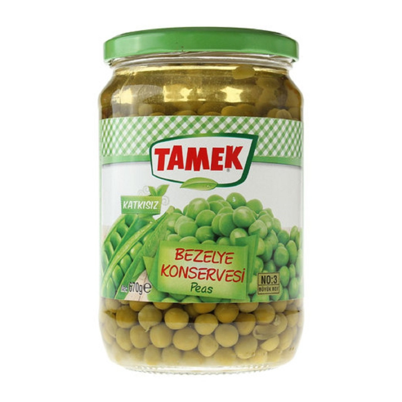Tamek Green Peas 670g