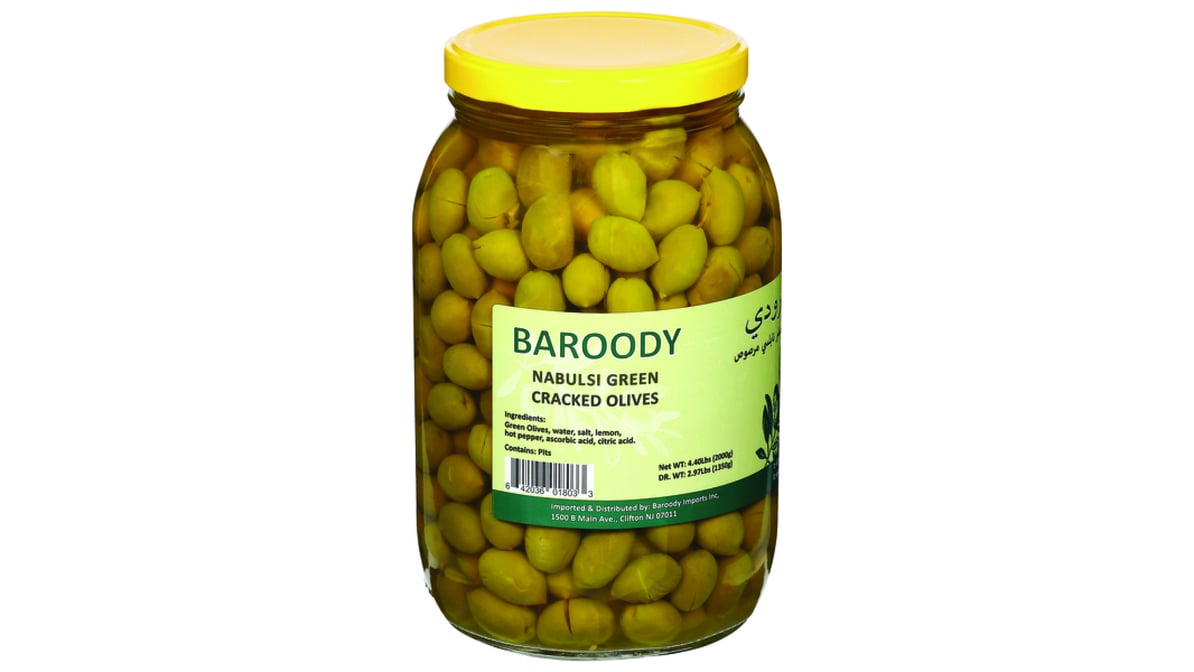 Baroody Nabulsi Green Olives 2kg