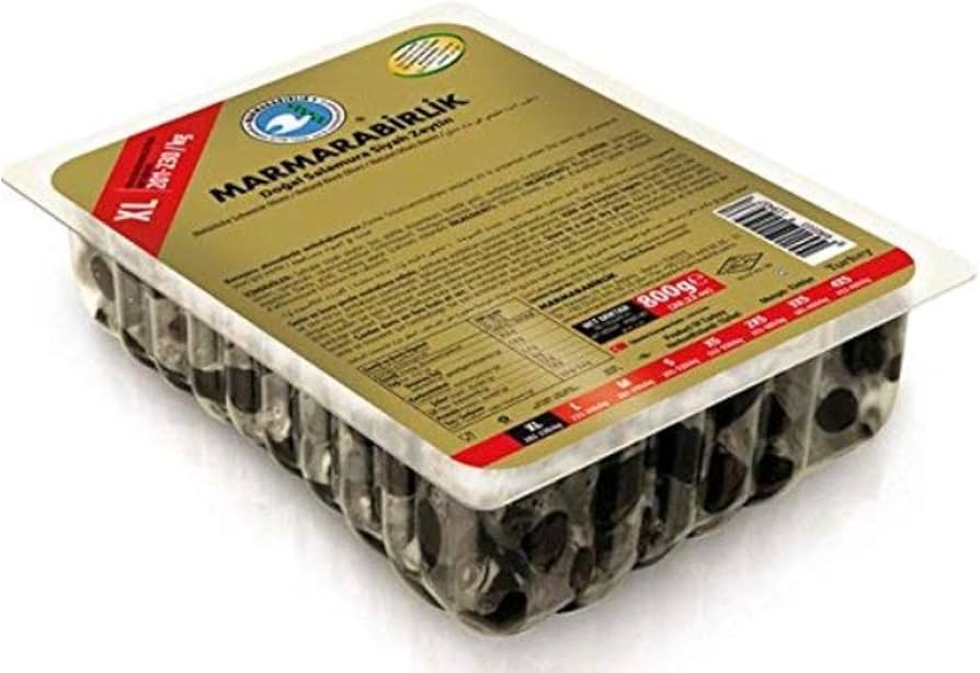 Marmarabirlik Gemlik Black Olives Mega 800g