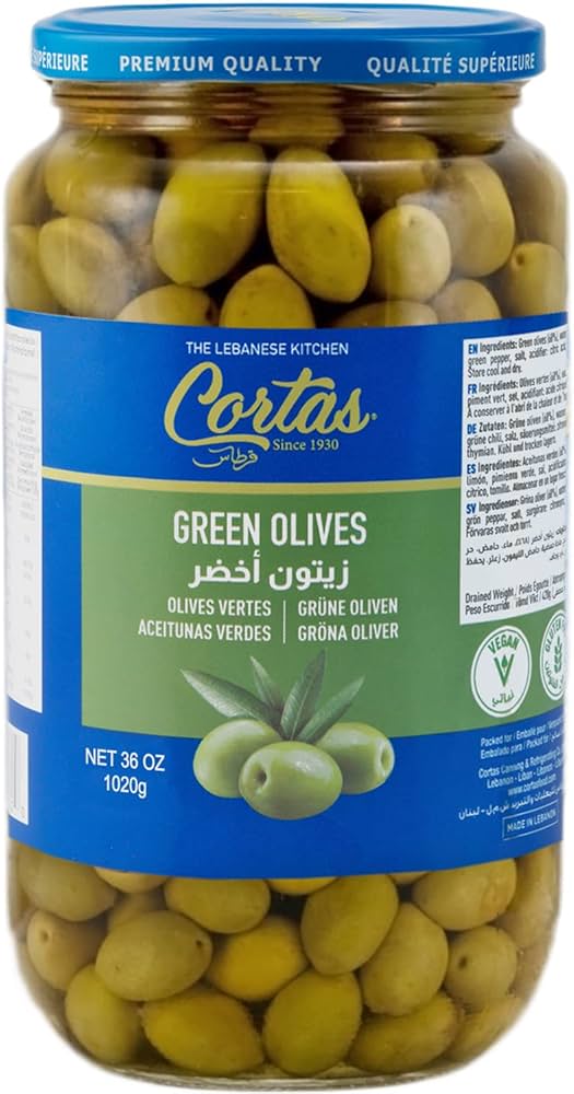 Cortas Green Olives 36oz