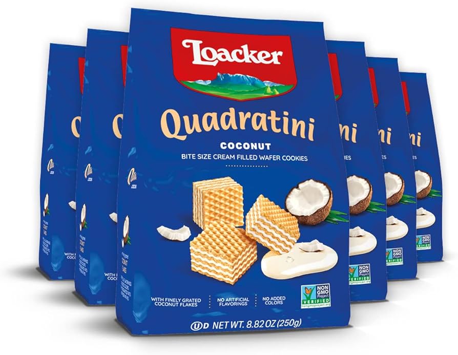 Loacker Quadratini Coconut Wafer 250g
