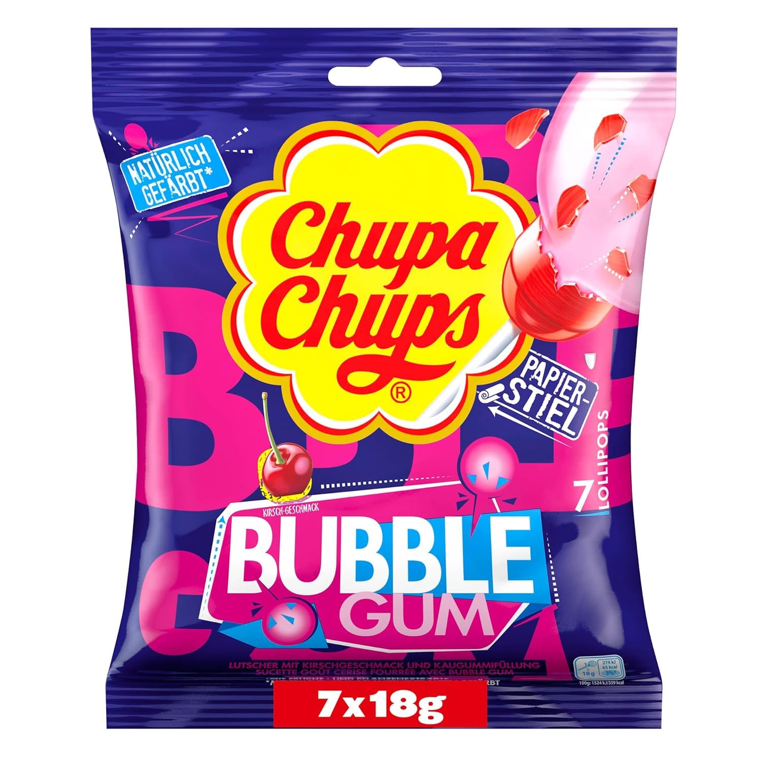 Chupa Chups Bubble Gum Lollipops g