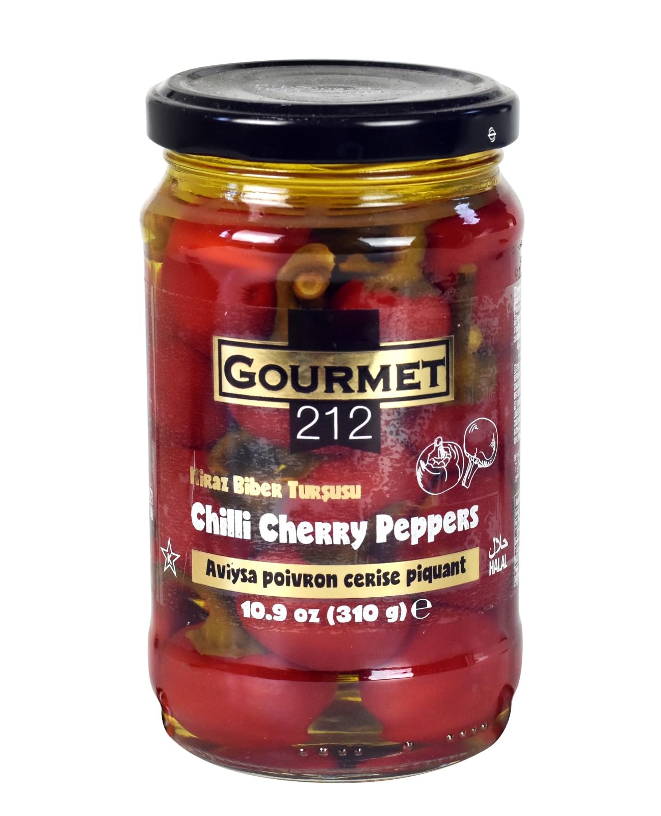 Gourmet 212 Chilli Cherry Peppers 310g