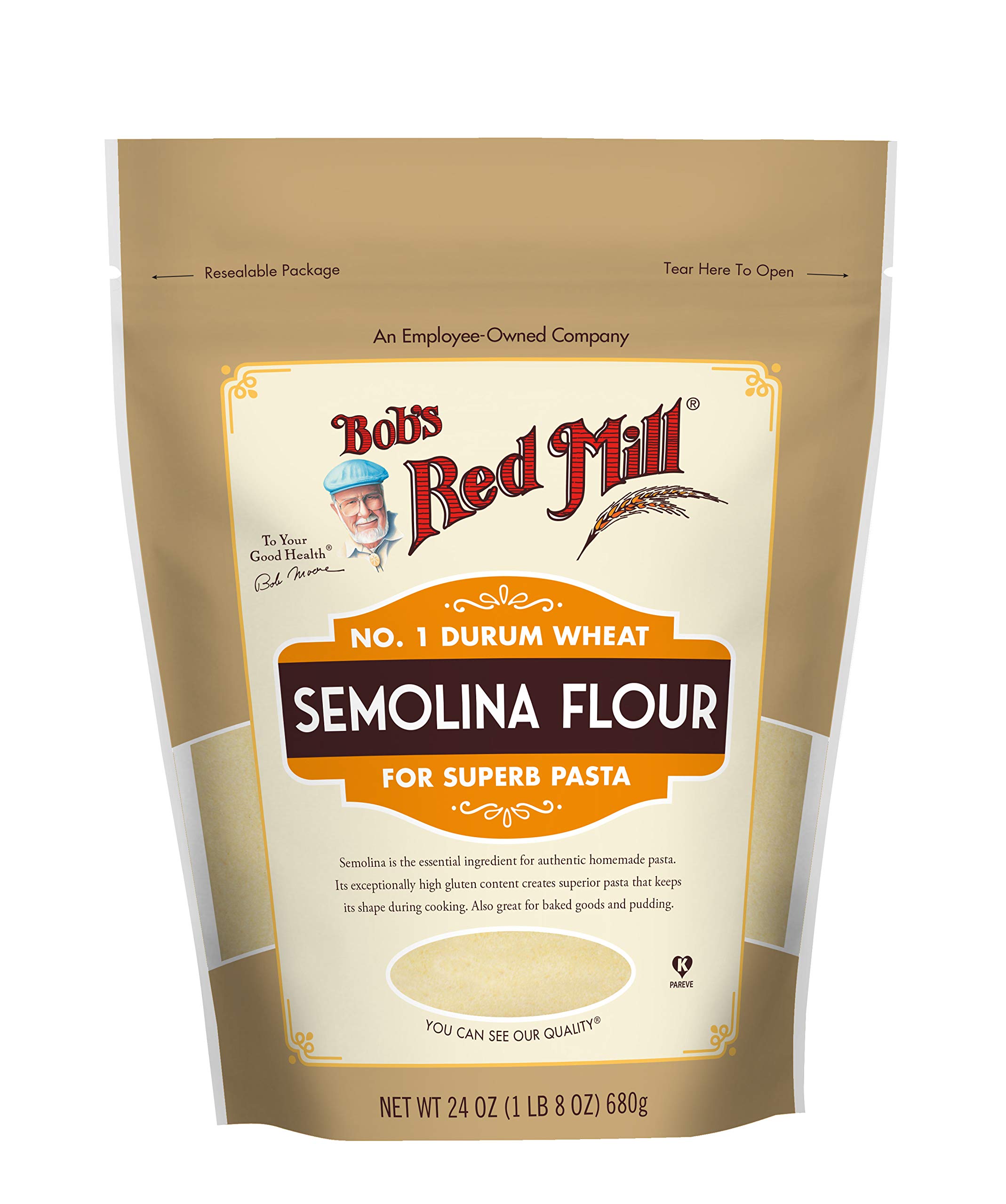 Bobs Red Mill Semolina Flour 24oz