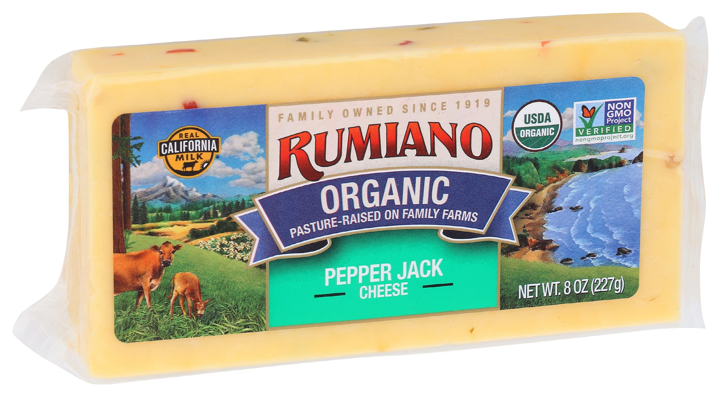 Rumiano Family Organic Pepper Jack Cheese 8.0 oz