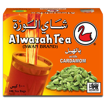 Alwazah Cardamom Tea Bags 100TB 200g