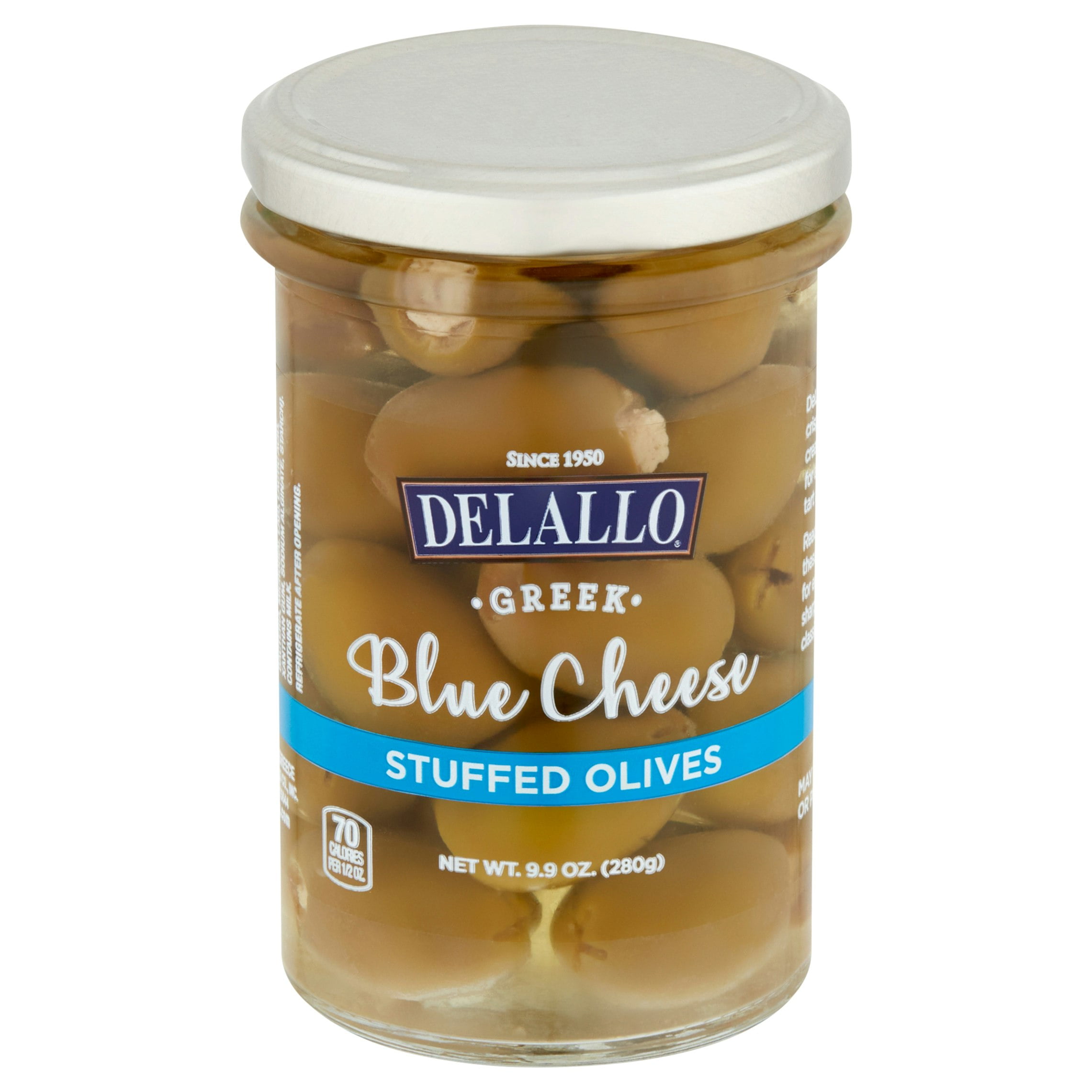 Delallo Blue Cheese Stuffed Olives 9oz