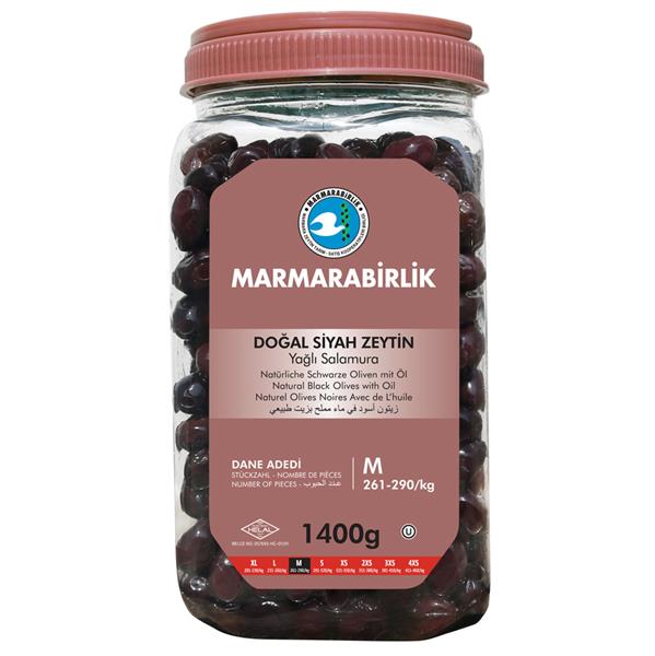 Marmarabirlik Gemlik Black Olives Hiper 1400g