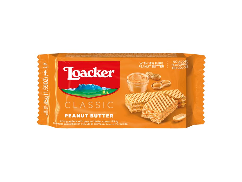Loacker Peanut Butter Wafers 175g