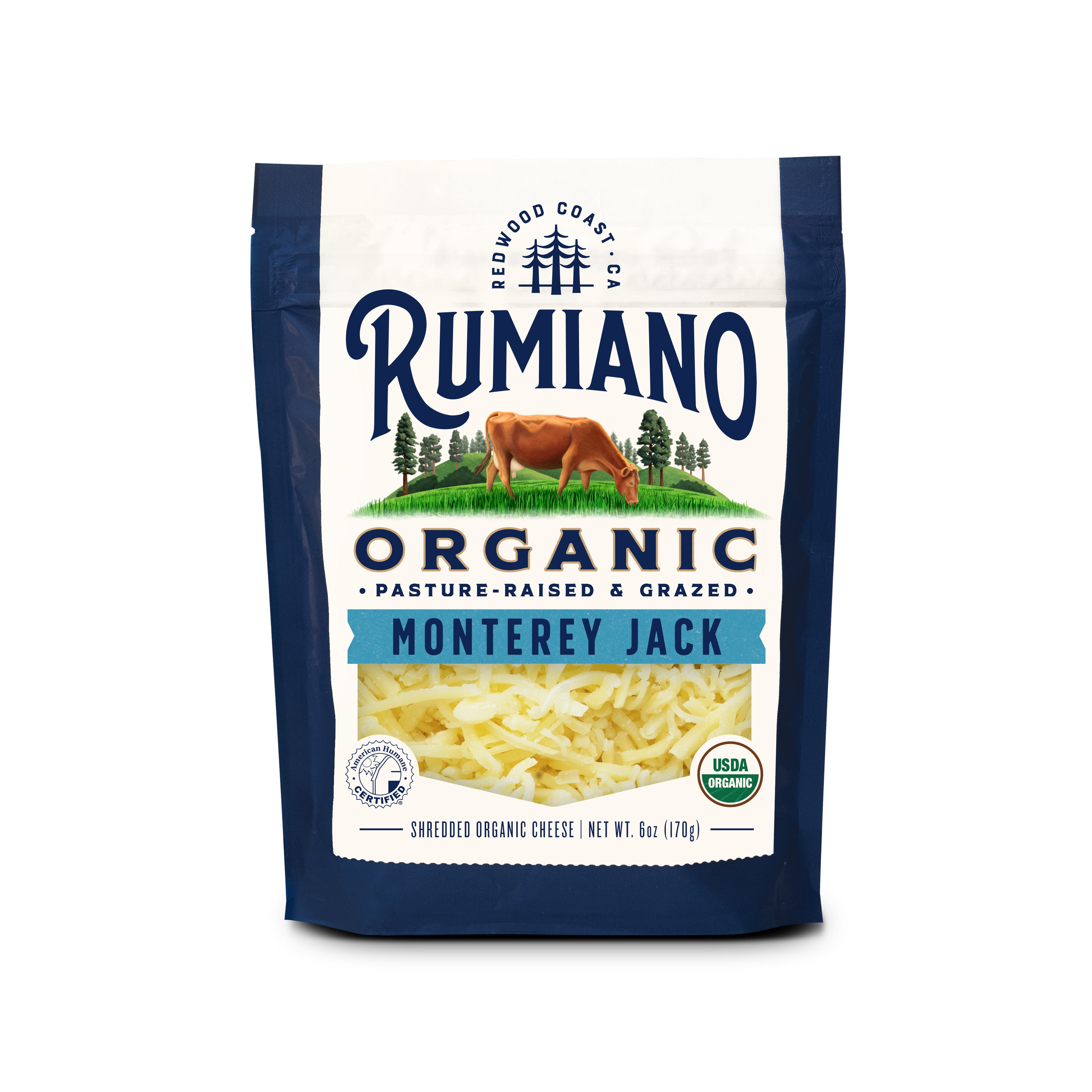 Rumiano Family Organic Monterey Jack Shredded 6.0 oz