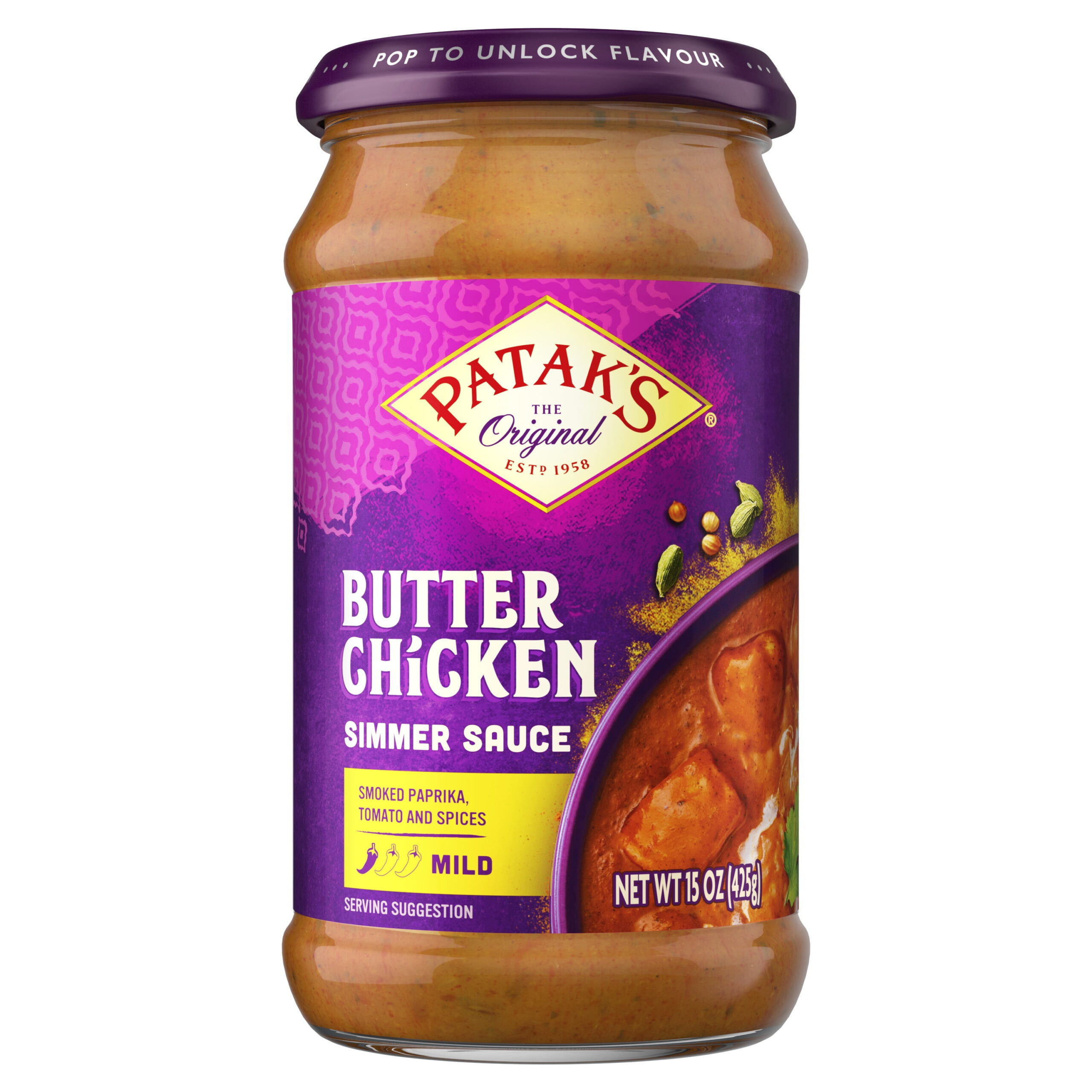 Patak’s Butter Chicken Simmer Sauce 15oz