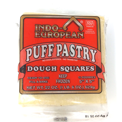 Indo European Puff Pastry Dough Squares 22.0 oz