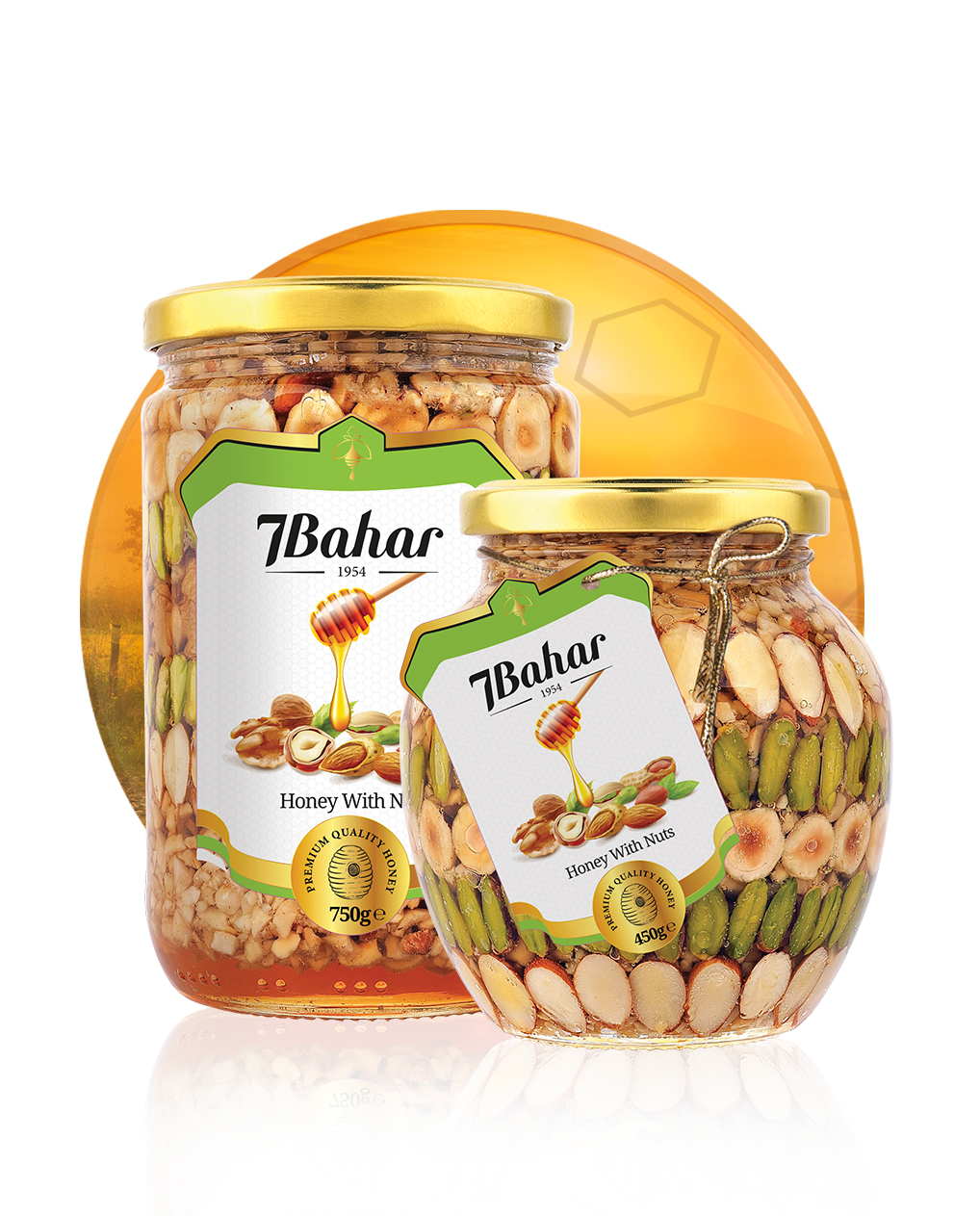 7Bahar Honey w/Nuts 450g