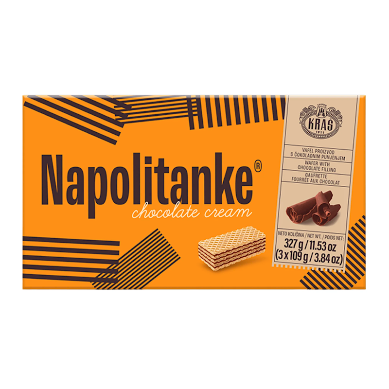Kras Chocolate Cream Wafers 327g