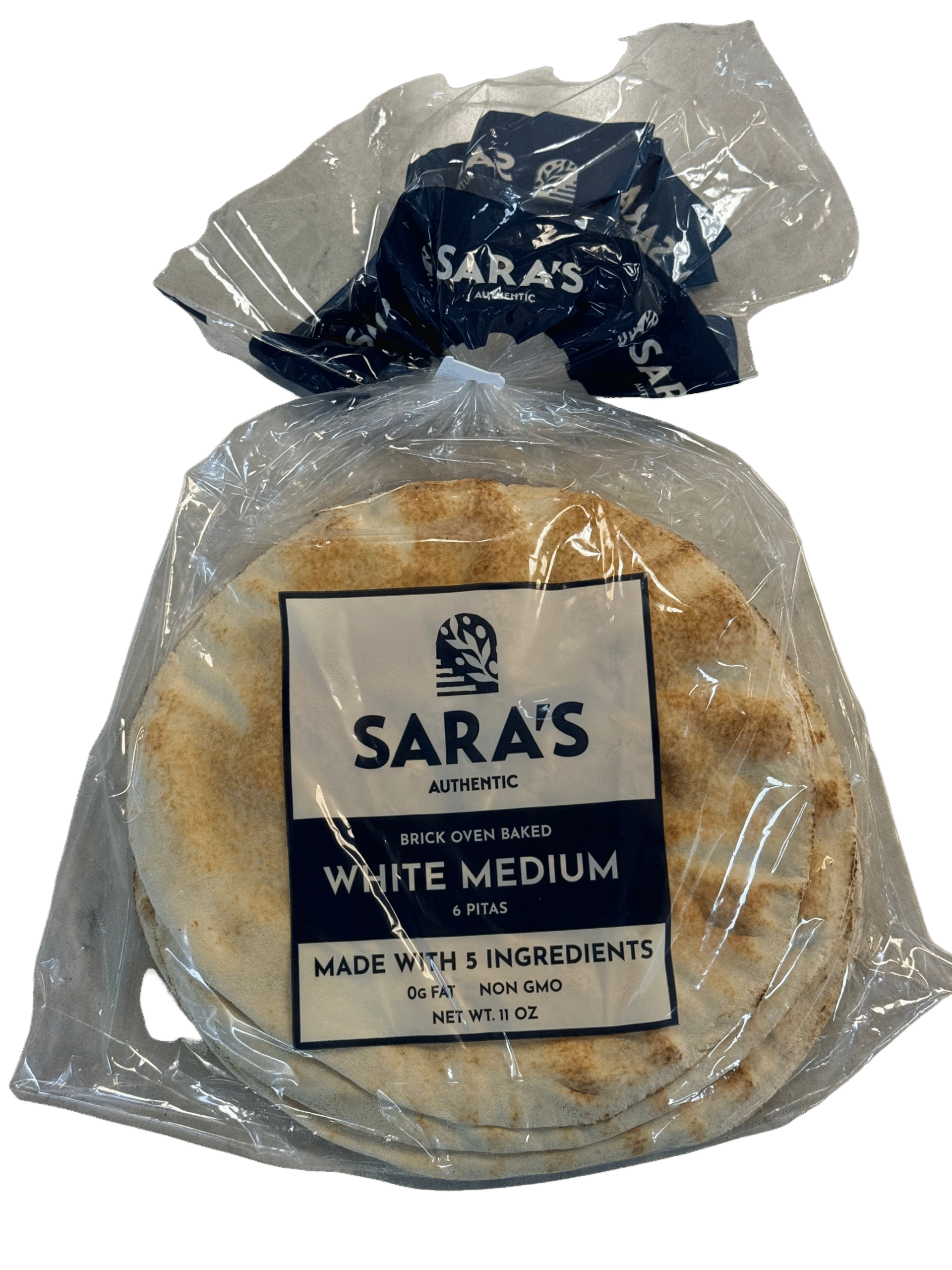 Sara’s Authentic Brick Oven White Regular Pita