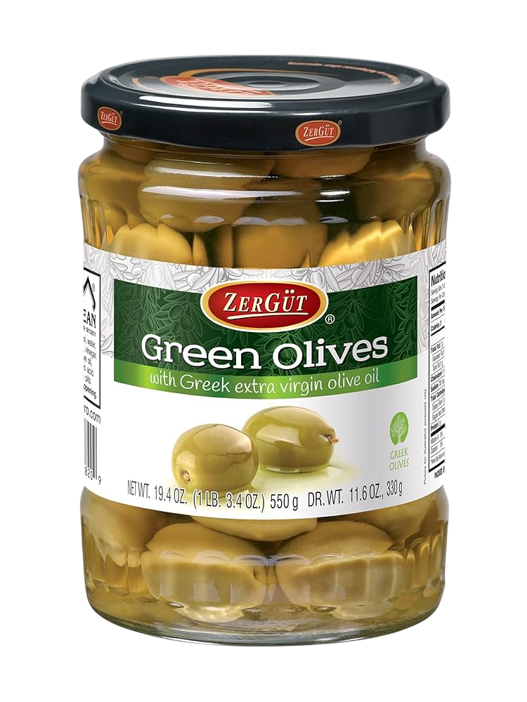 Zergut Green Olives 19 oz